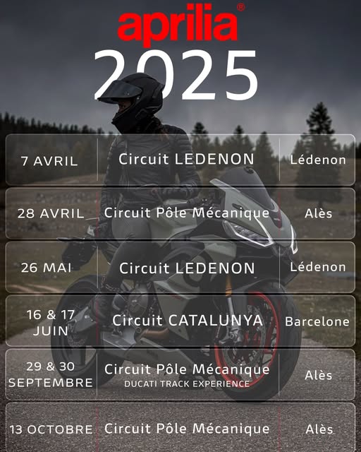 Aprilia Track Days 2025