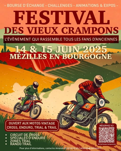 Festival des Vieux Crampons - Rassemblement des enduristes, crossmen, trailistes à l'ancienne