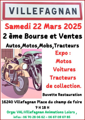 2ème Bourse Autos - Motos - Tracteurs - Mobs à Villefagnan