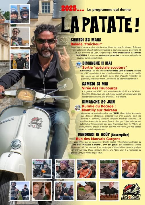 Calendrier des sorties Kick & Scoot