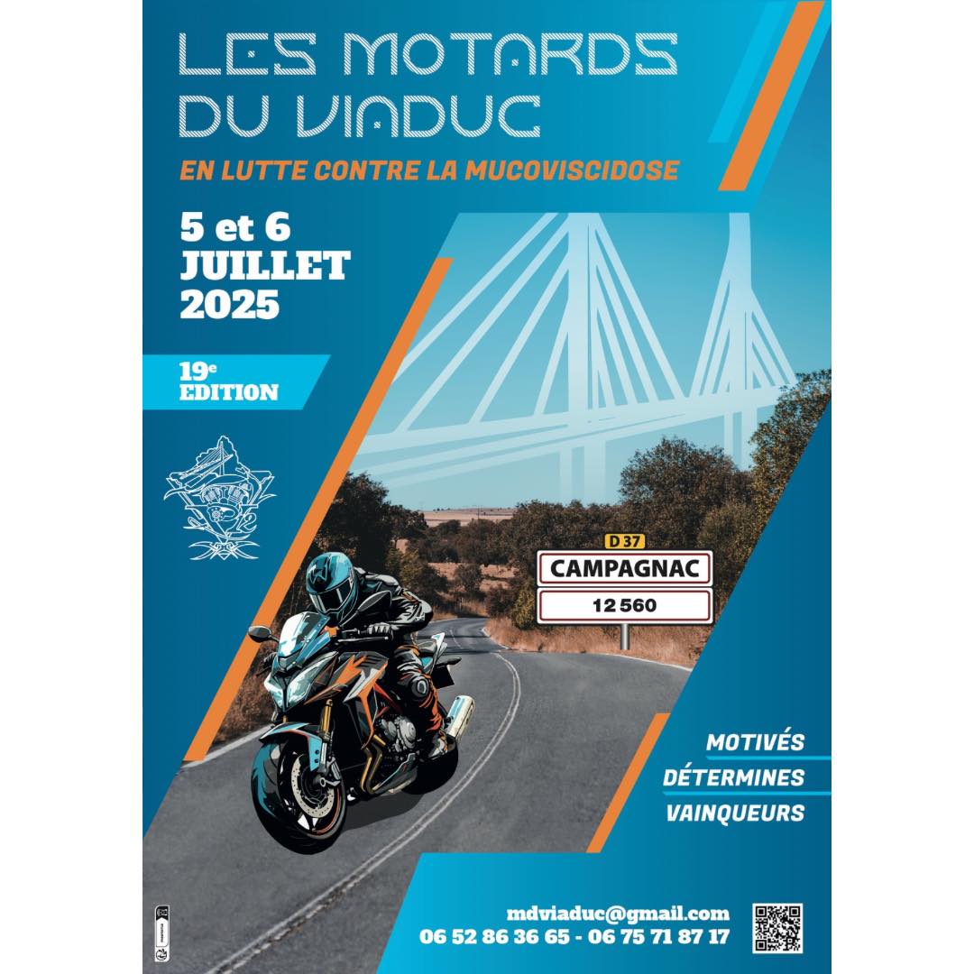 19ème édition des Motards du Viaduc en lutte contre la Mucoviscidose