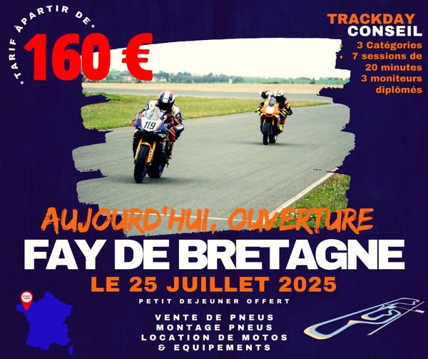 Journée de roulage sur le circuit Fay de Bretagne