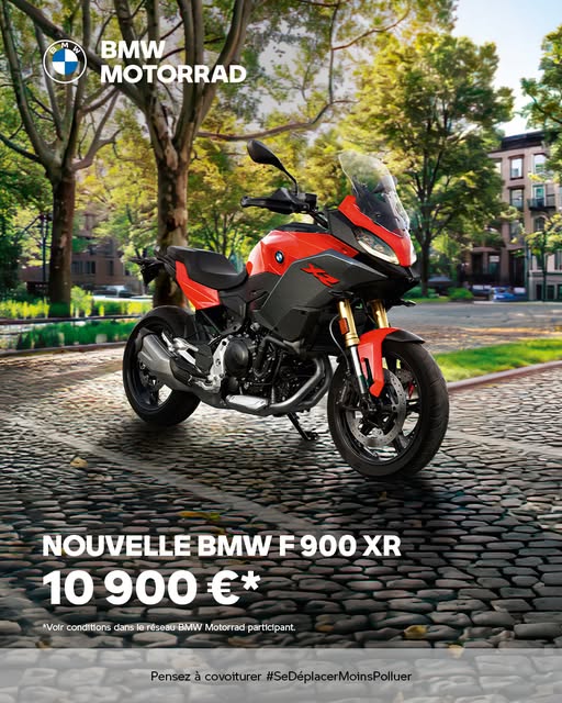 BMW F 900 XR - Sportive ou routière ? Choisissez les deux pour 10 900 €