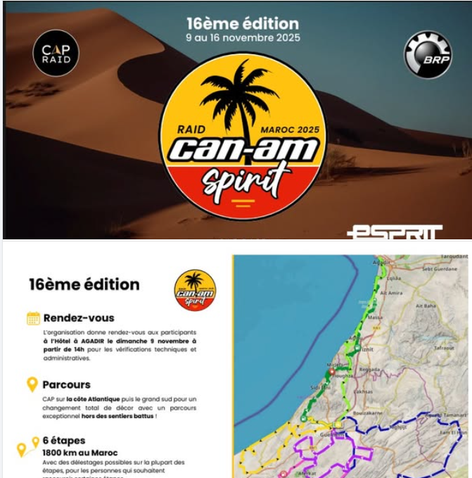 Raid MAROC 2025 Can-Am Spirit