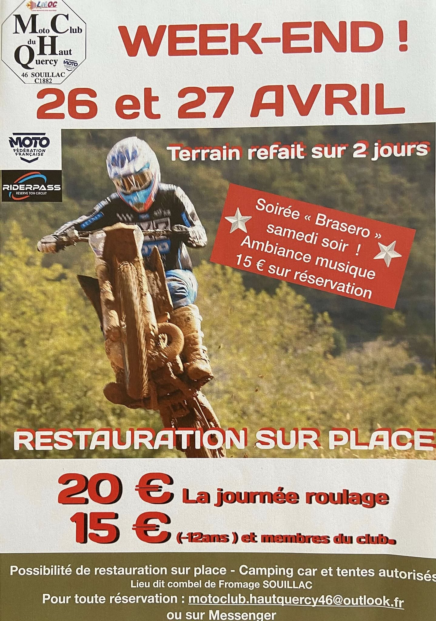 Journées de roulage organisées par le Moto Club de Souillac