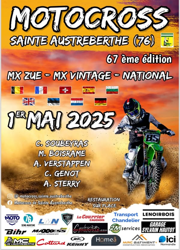 Le Motocross de Sainte Austreberthe c'est l'événement à ne pas manquer