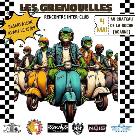 Sortie Moto - Les Grenouilles - Rencontre inter-club Vespa