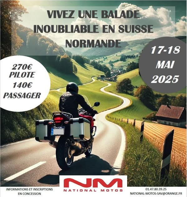 Vivez une aventure inoubliable en Suisse Normande avec Honda National Motos !