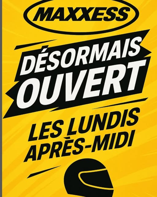 Horaire d'été et offres du moment chez Maxxess Nancy PC Moto.