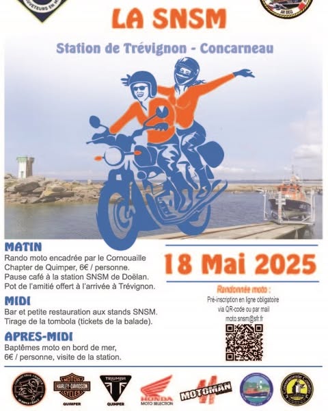 Journée Moto au profit de la SNSM de Trévignon-Concarneau