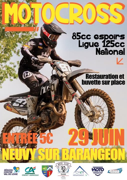 Championnat de Motocross à Neuvy sur Barangeon