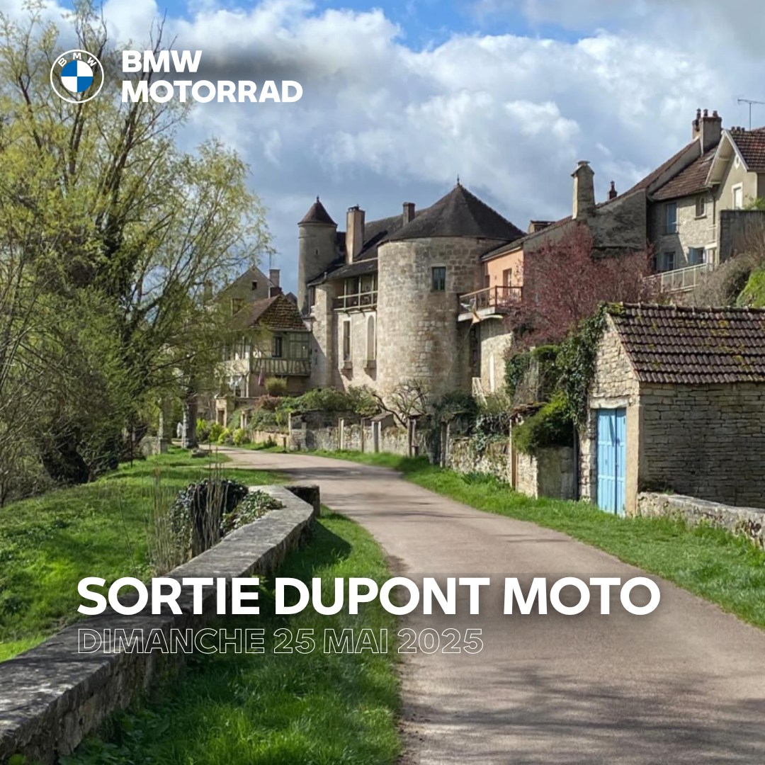 Participez à notre prochaine sortie Dupont Moto, dimanche 25 mai 2025 en direction de Noyers-sur-Serein !