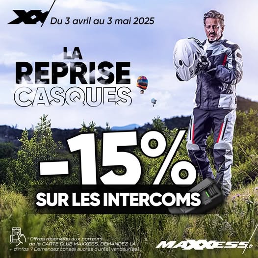 Offfe sur les Intercoms chez Wolff Moto