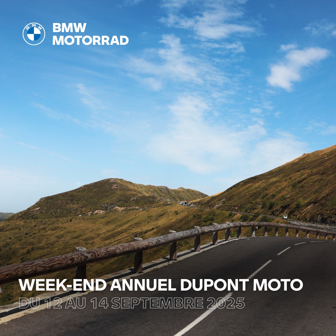 Pour son traditionnel week-end annuel, l'équipe DUPONT Moto vous propose de découvrir l’Auvergne et sa jolie région, du vendredi 12 au dimanche 14 septembre 2025.
