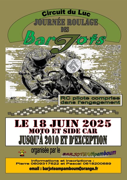 Journée de Roulage des Barjots sur le circuit du Luc