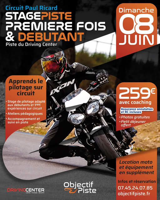 Stage de pilotage sur circuit Débutant & Intermédiaire