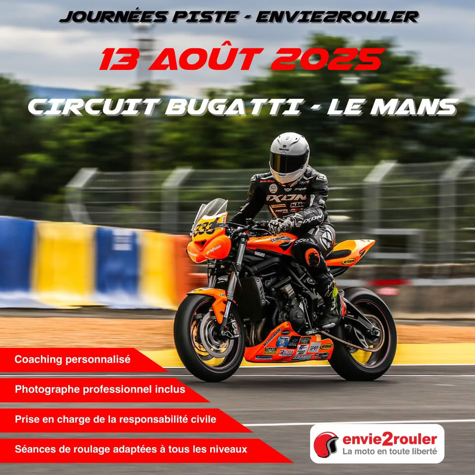  Journée de roulage sur le circuit Bugatti du Mans